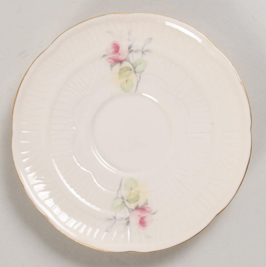 Irish Rose Saucer for Flat Cup by Donegal Parian-1