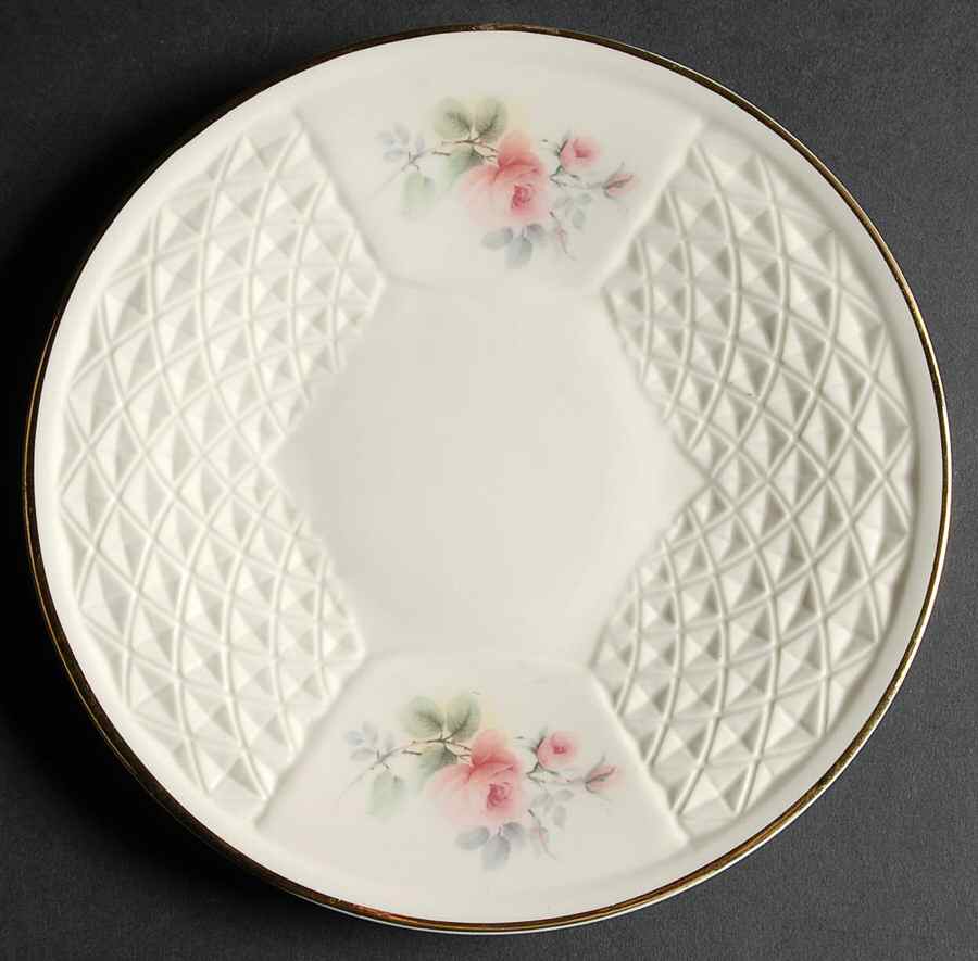 Irish Rose Salad Plate by Donegal Parian-1