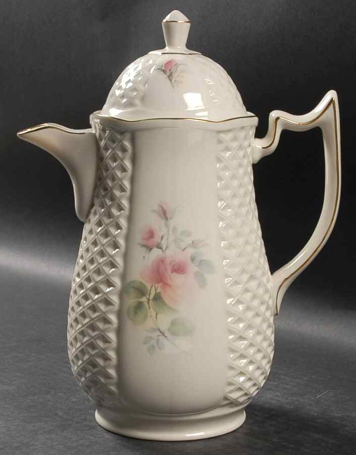 Irish Rose Coffee Pot & Lid by Donegal Parian-1