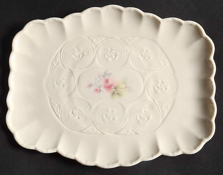 Irish Rose 10" Rectangular Tray by Donegal Parian-1