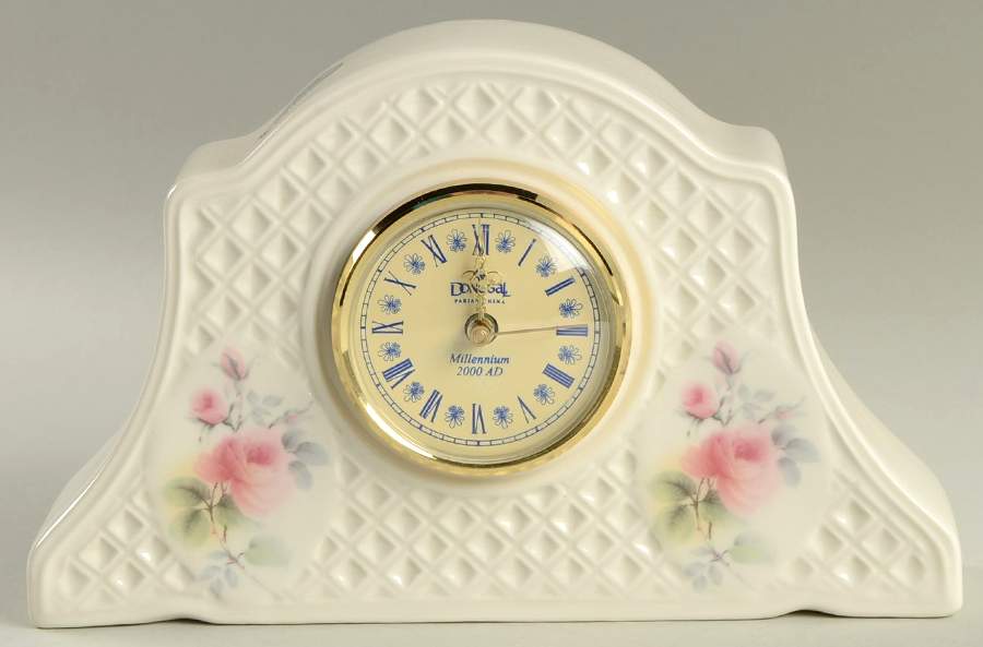 Irish Rose Quartz Clock by Donegal Parian-1