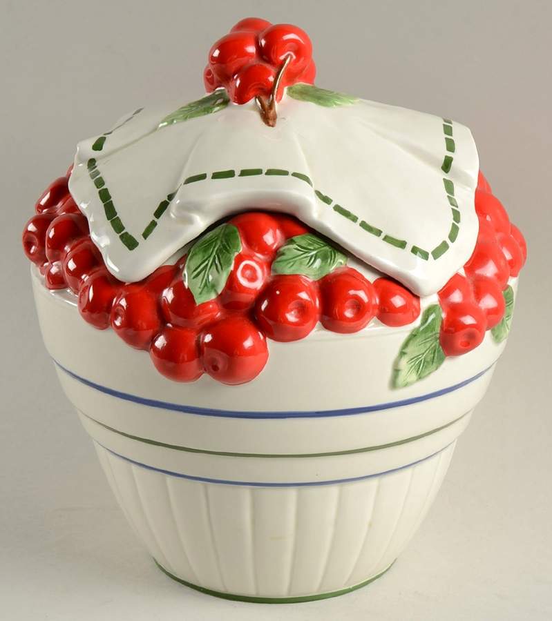 Life Is Just a Bowl of Cherries Medium Canister & Lid by Department 56-1