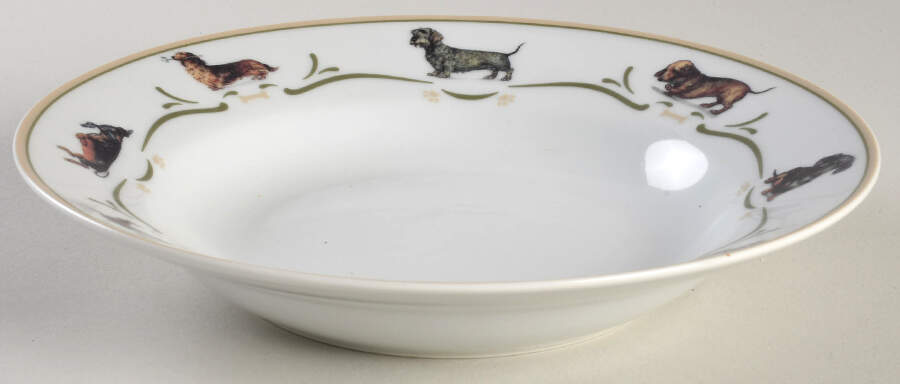 Dachshund Rim Soup Bowl by Danbury Mint-1