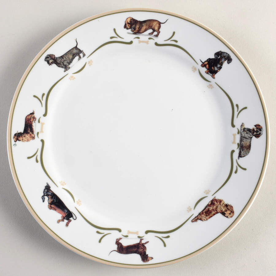 Dachshund Dinner Plate by Danbury Mint-1
