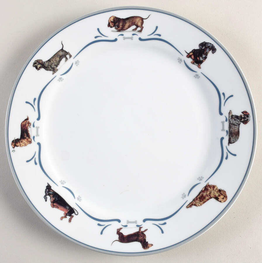 Dachshund Dinner Plate by Danbury Mint-1