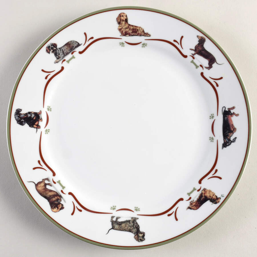 Dachshund Dinner Plate by Danbury Mint-1