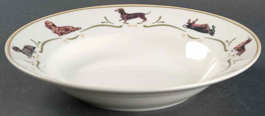 Dachshund Rim Soup Bowl by Danbury Mint-1