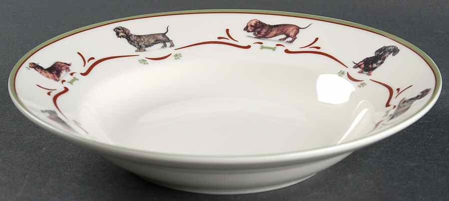 Dachshund Rim Soup Bowl by Danbury Mint-1