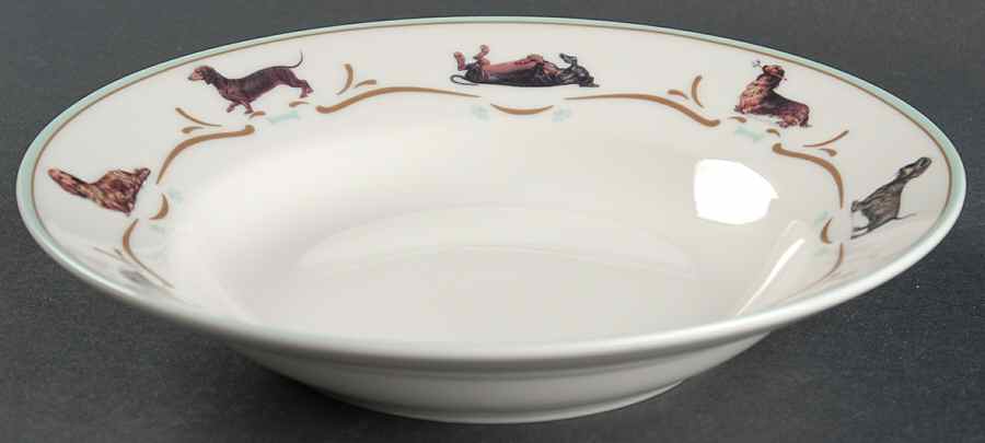 Dachshund Rim Soup Bowl by Danbury Mint-1
