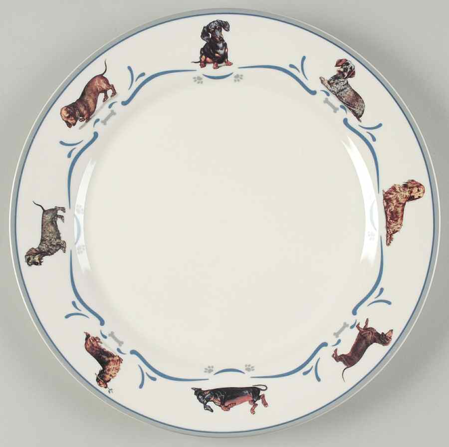 Dachshund Dinner Plate by Danbury Mint-1