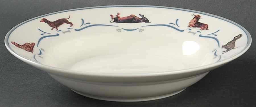 Dachshund Rim Soup Bowl by Danbury Mint-1