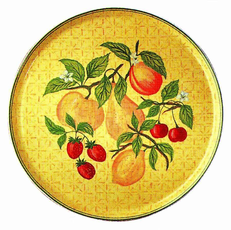 Kensington Fruits Cake Plate by Philippe Deshoulieres-1