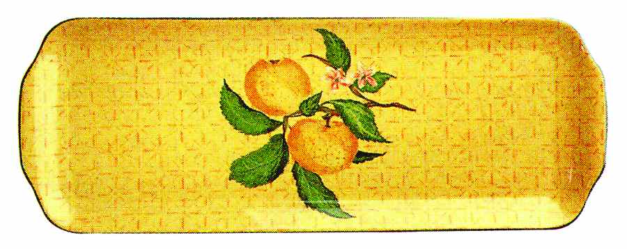 Kensington Fruits Rectangular Tray by Philippe Deshoulieres-1