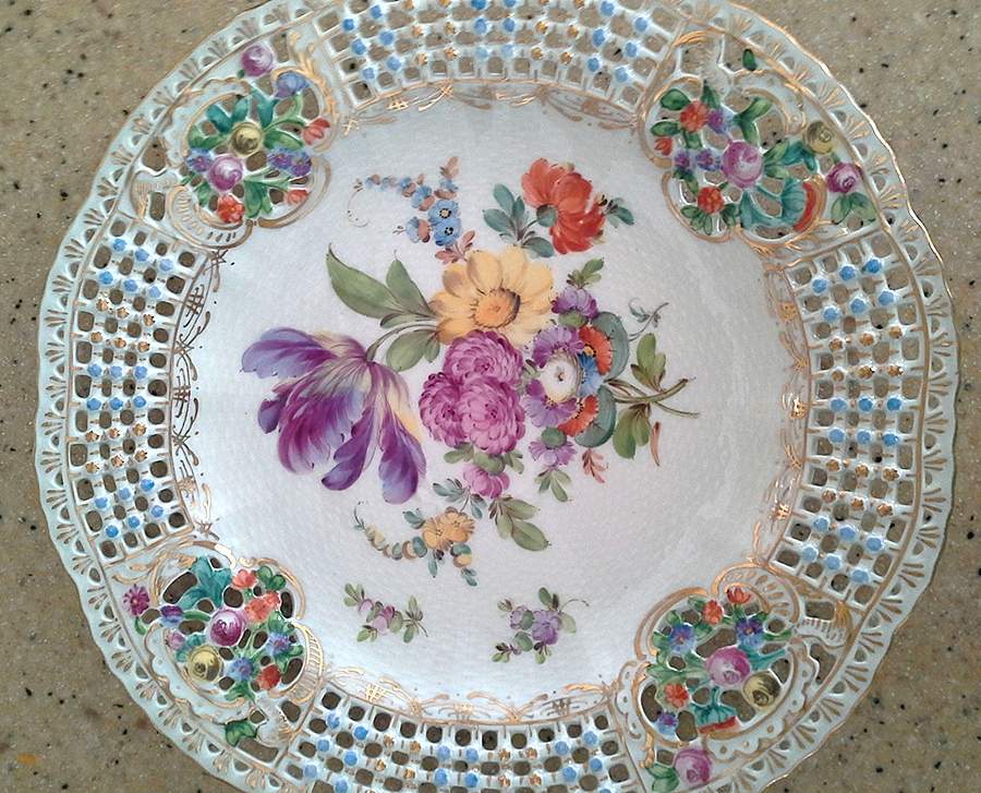 5854 Dessert/Pie Plate by Dresden (German)-1