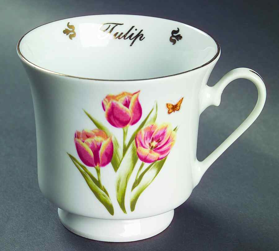 Flowers of the Month Footed Cup by Domestications-1