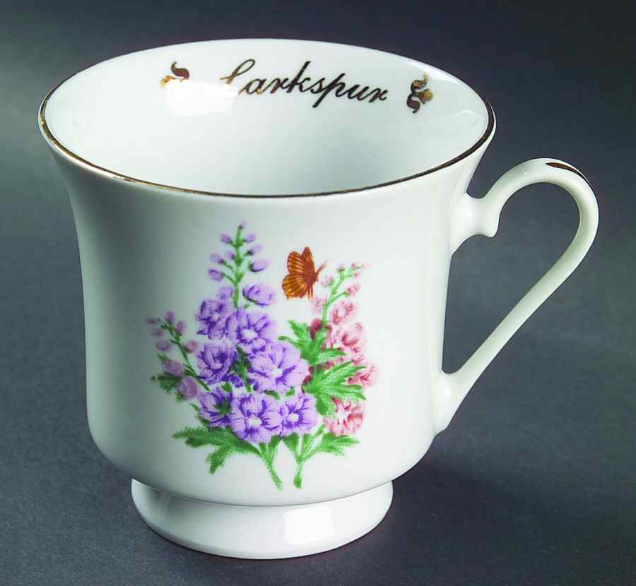 Flowers of the Month Footed Cup by Domestications-1
