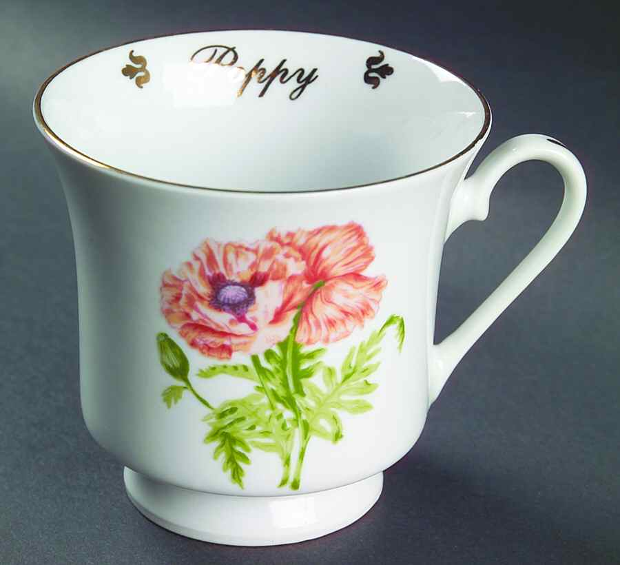 Flowers of the Month Footed Cup by Domestications-1