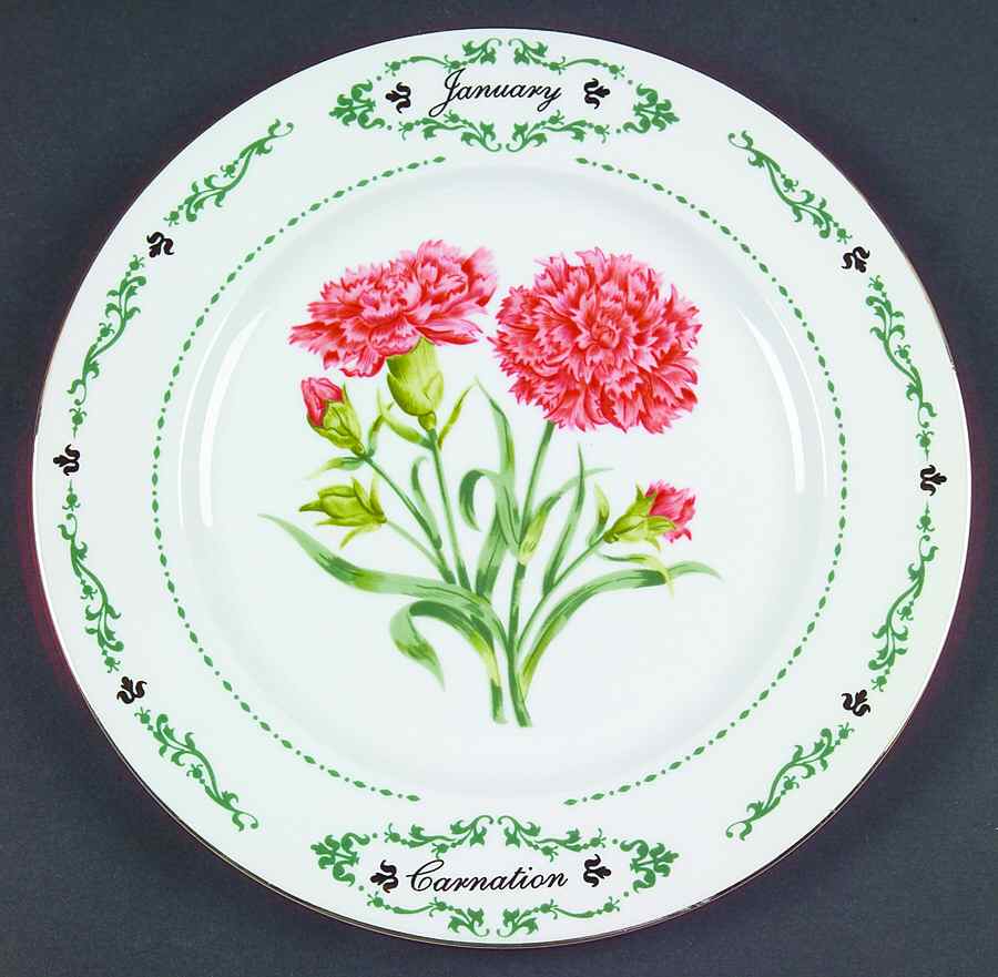 Flowers of the Month Salad Plate by Domestications-1