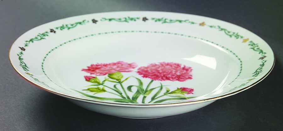Flowers of the Month Rim Soup Bowl by Domestications-1