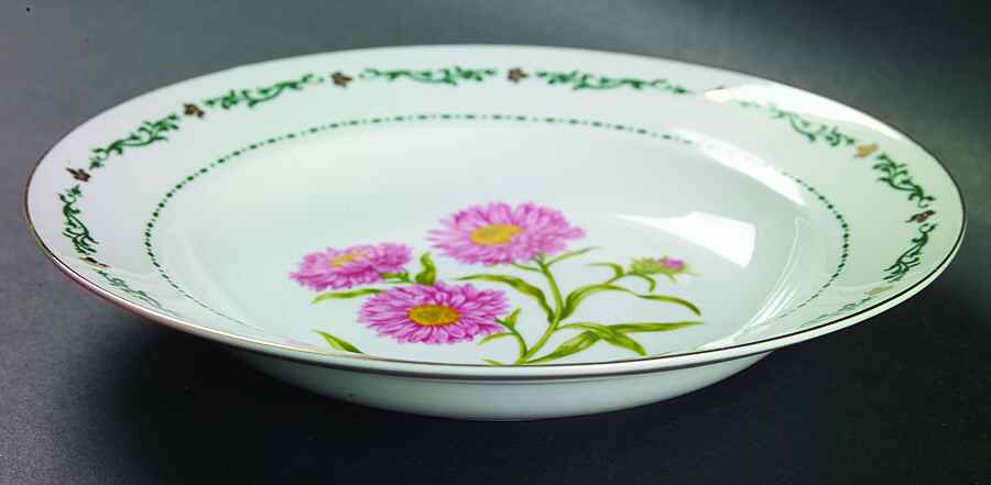 Flowers of the Month Rim Soup Bowl by Domestications-1
