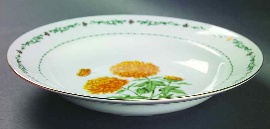 Flowers of the Month Rim Soup Bowl by Domestications-1