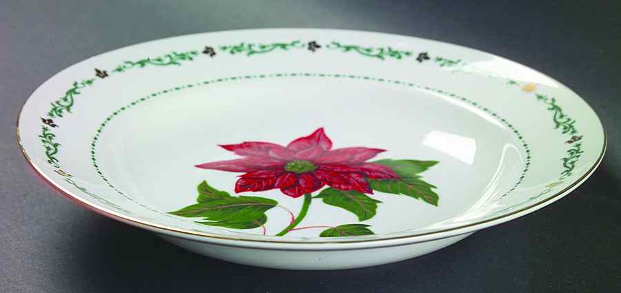 Flowers of the Month Rim Soup Bowl by Domestications-1