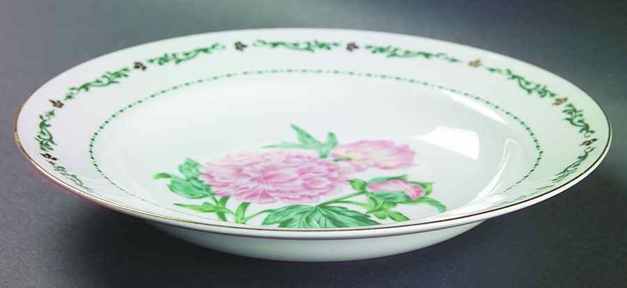 Flowers of the Month Rim Soup Bowl by Domestications-1
