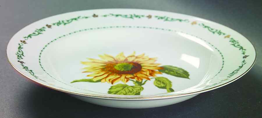 Flowers of the Month Rim Soup Bowl by Domestications-1
