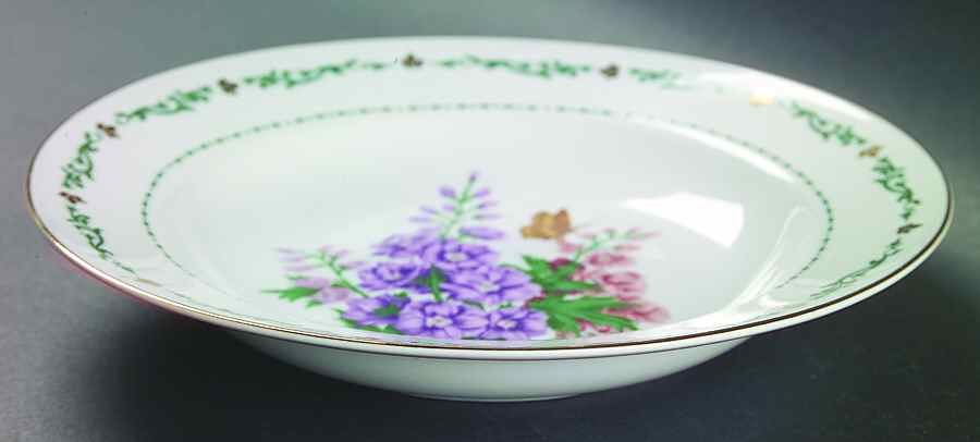 Flowers of the Month Rim Soup Bowl by Domestications-1