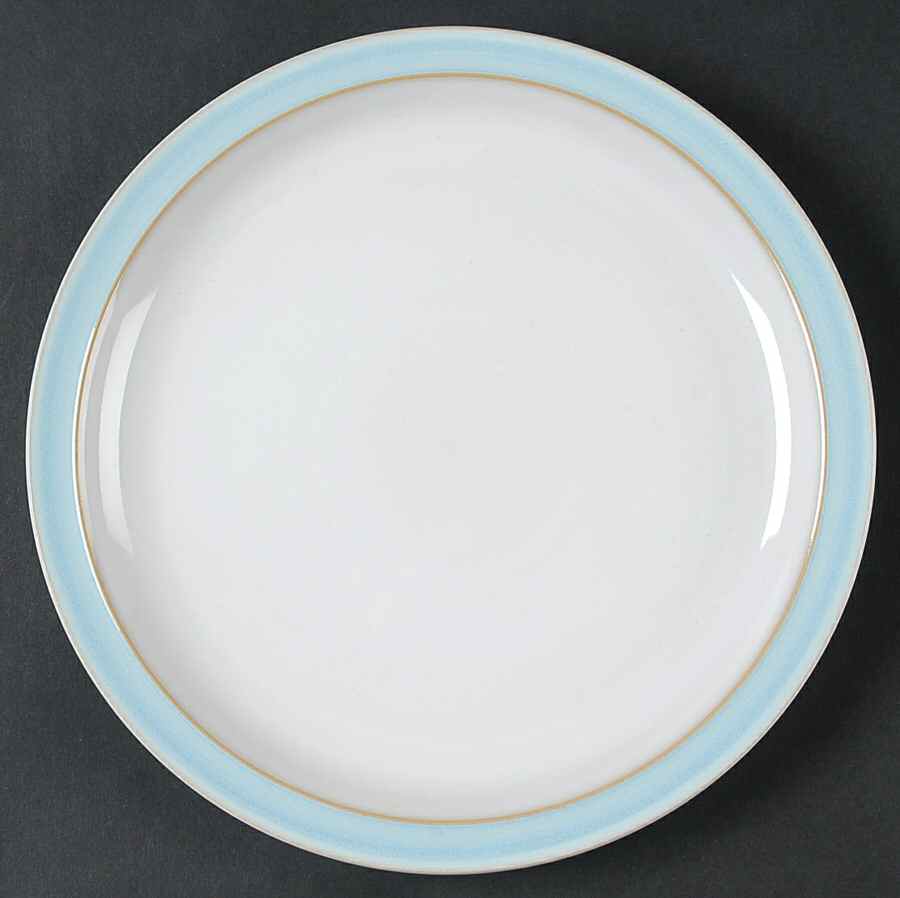 Blue Linen Salad Plate by Denby-Langley-1