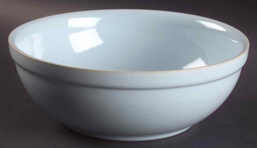 Blue Linen 9" Salad Serving Bowl by Denby-Langley-1