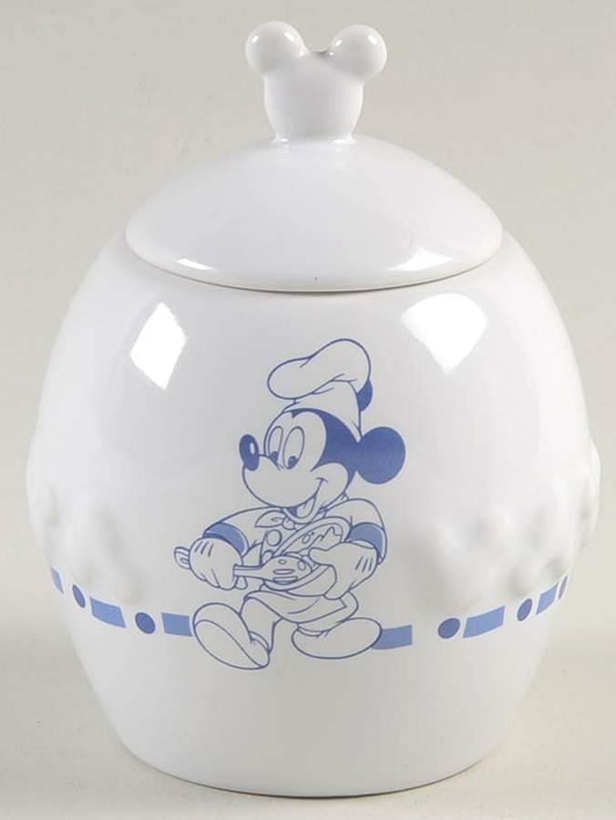 Gourmet Mickey (Blue Embossed) Sugar Bowl & Lid by Disney-1