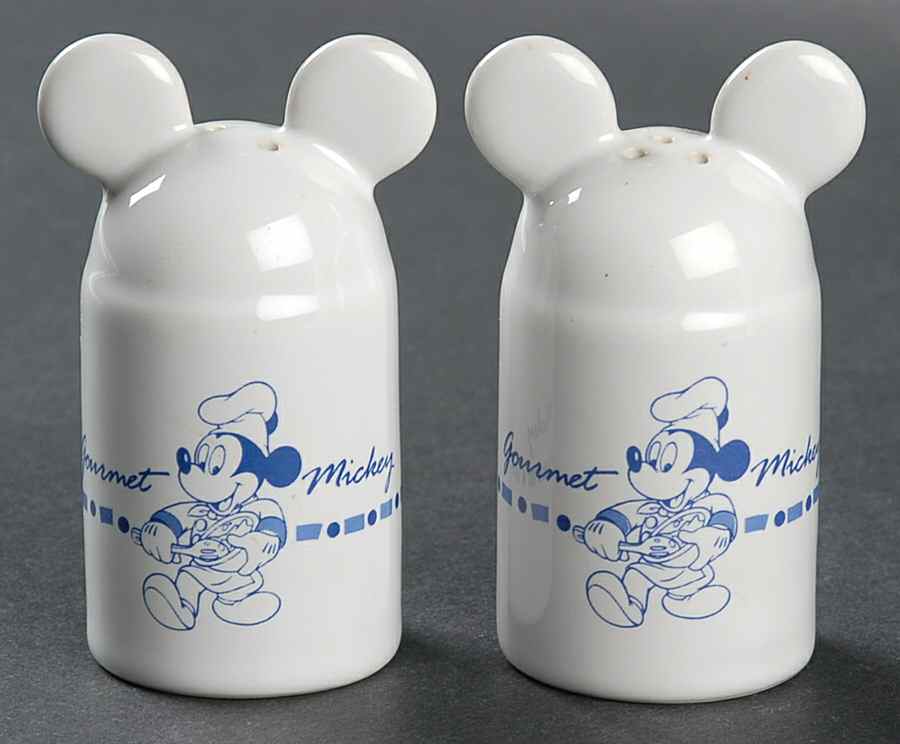 Gourmet Mickey (Blue Embossed) Salt & Pepper Set by Disney-1