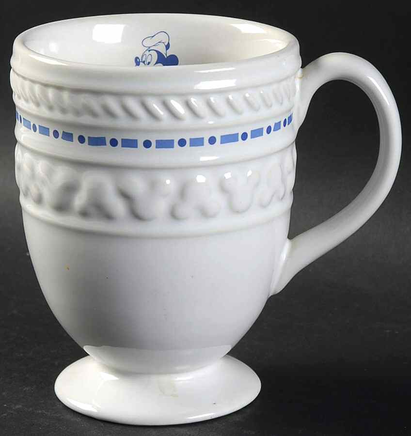 Gourmet Mickey (Blue Embossed) Pedestal Mug by Disney-1