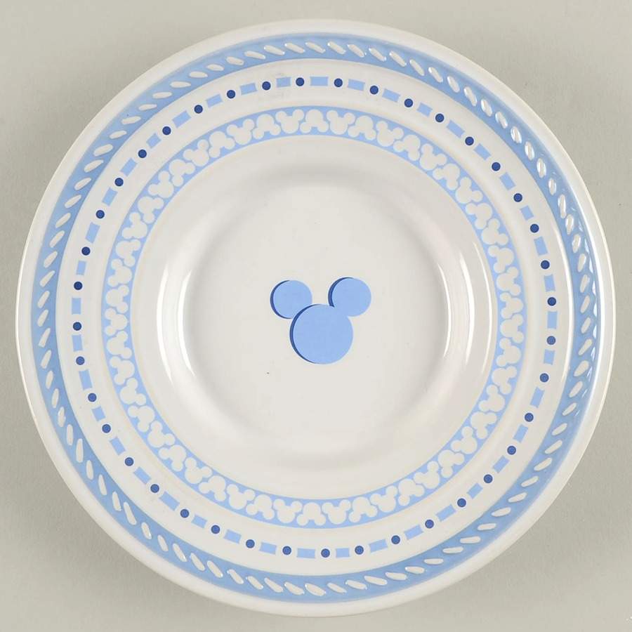 Gourmet Mickey (Blue Embossed) Child's Plate by Disney-1