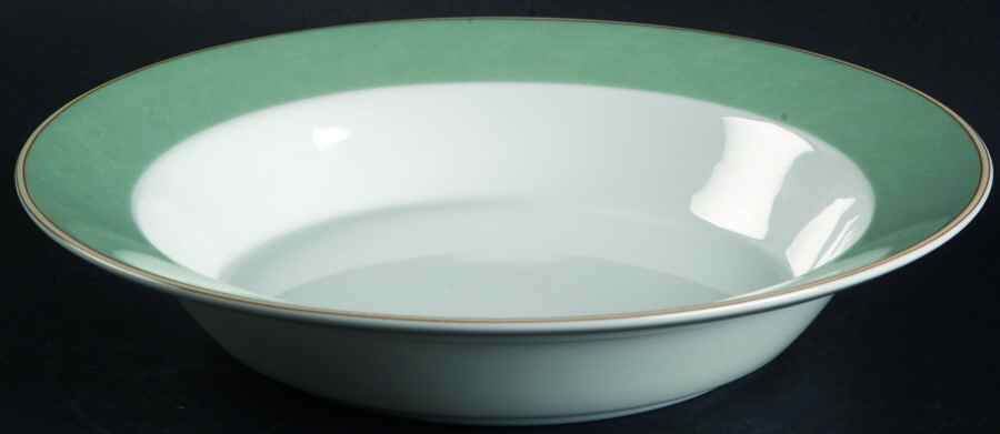 Umbrian Sage Rim Soup Bowl by Dansk-1