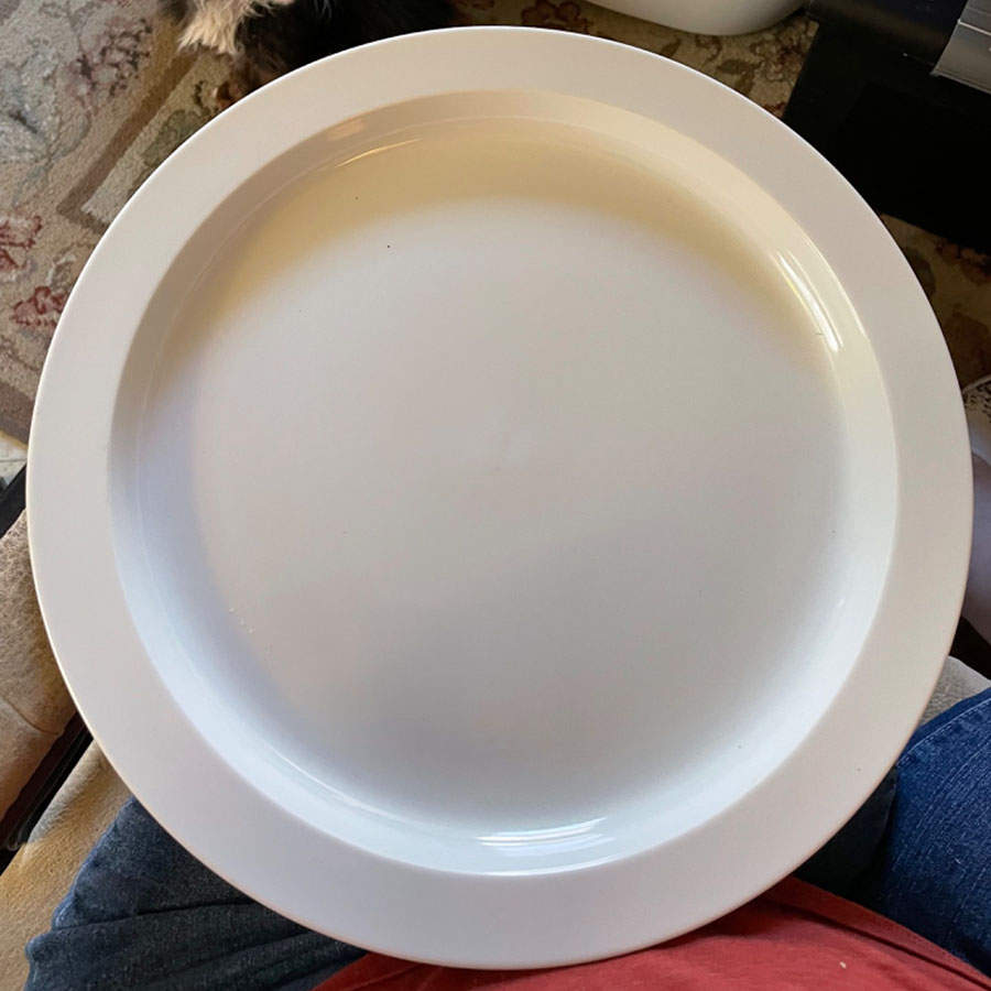 Refsgaard White 13" Chop Plate (Round Platter) by Dansk-1