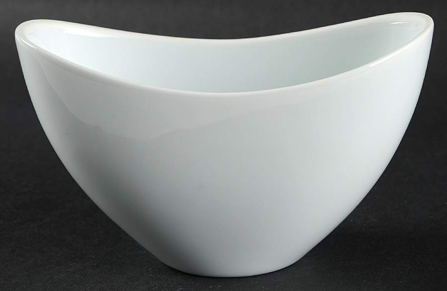 Refsgaard White Open Sugar Bowl by Dansk-1