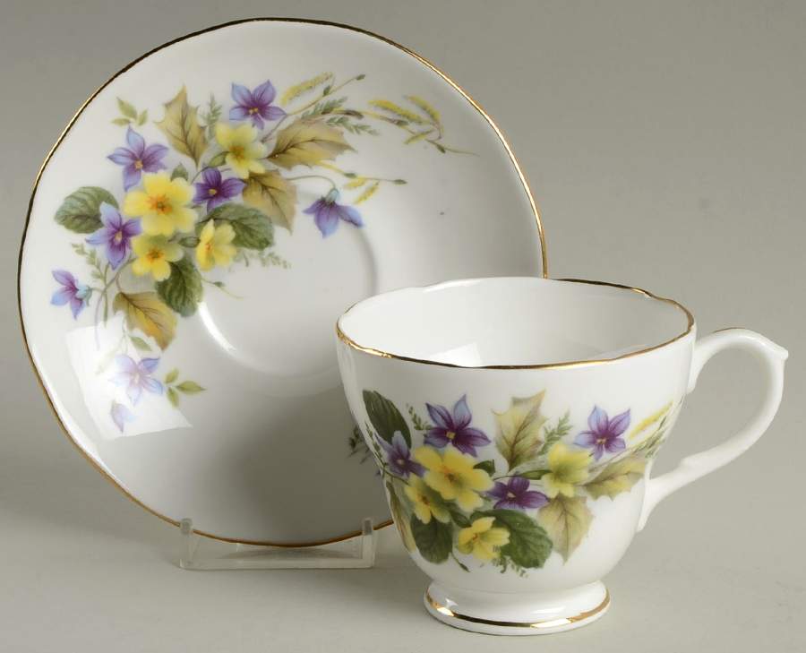 346 Footed Cup & Saucer Set by Duchess-1