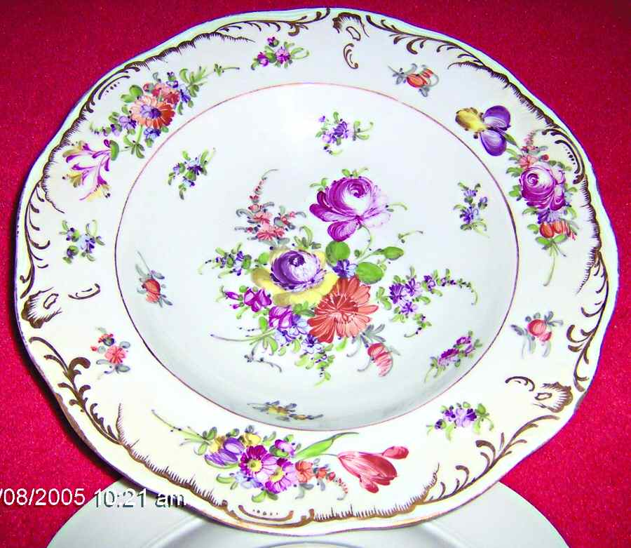 DRE57 Rim Soup Bowl by Dresden (German)-1