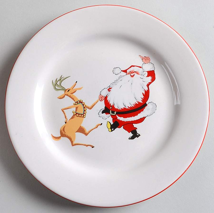 Fa la La la La Salad Plate by Domestications-1