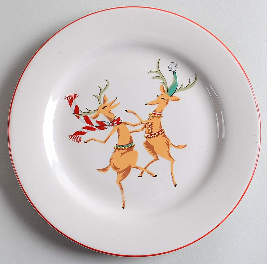 Fa la La la La Salad Plate by Domestications-1