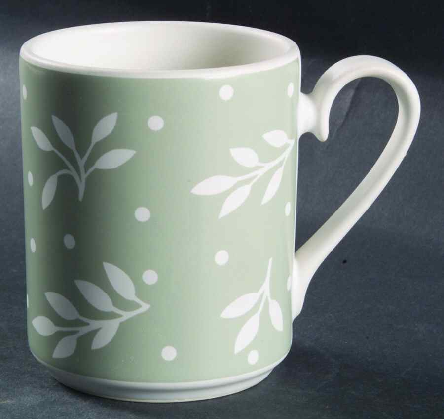 Rondure Leaves Sage Mug by Dansk-1