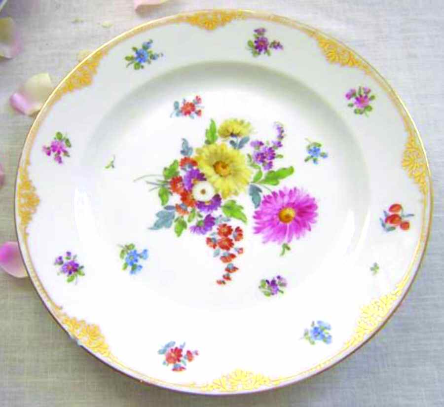 DRE59 Dinner Plate by Dresden (German)-1