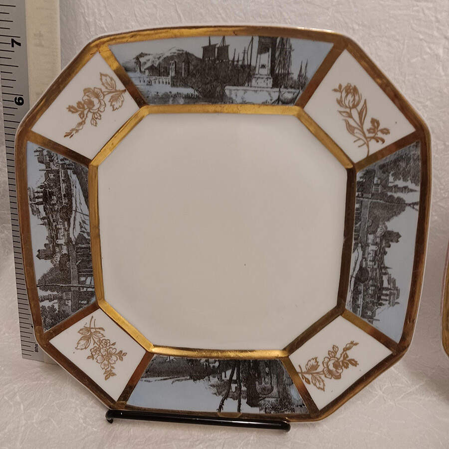 DMT36 Octagonal Salad Plate by G Demartine-1