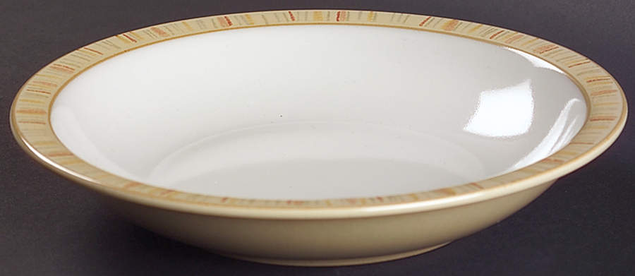 Caramel Stripes Rim Soup Bowl by Denby-Langley-1