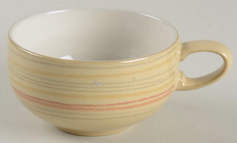 Caramel Stripes Flat Cup by Denby-Langley-1