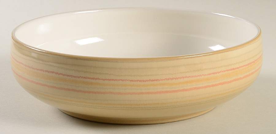 Caramel Stripes 9" Salad Serving Bowl by Denby-Langley-1