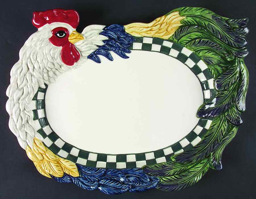 DPT6 15" Oval Serving Platter by Department 56-1
