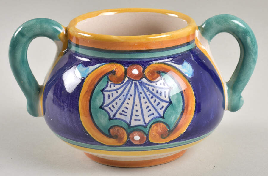 Eugenio Sugar Bowl No Lid by Deruta (Italy)-1